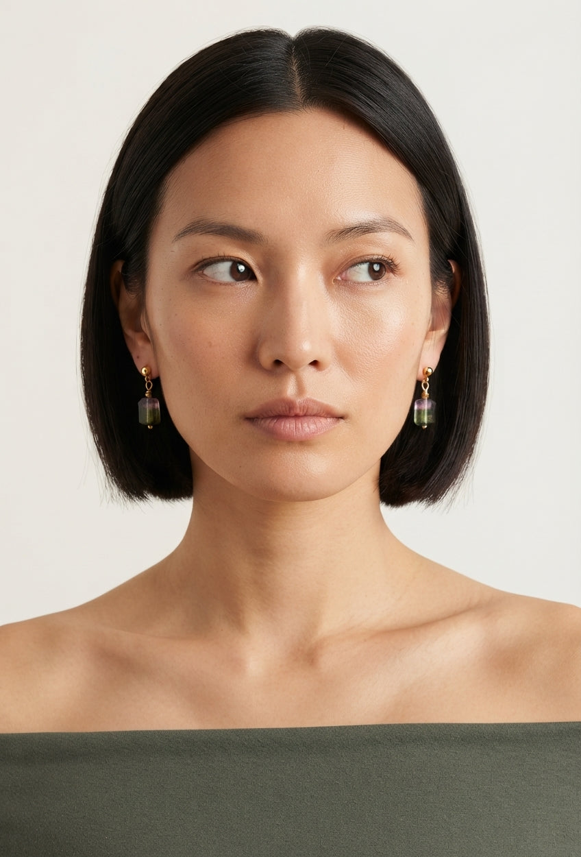 Bicolor Tumble Earrings