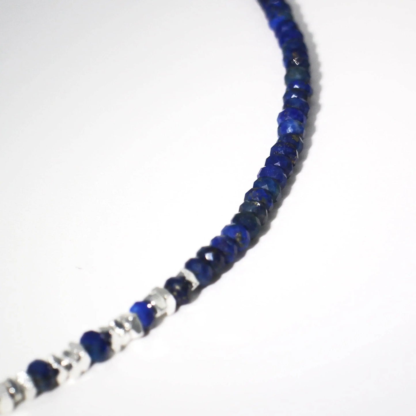 lapis lazuli Silver necklace - Wander + Pray