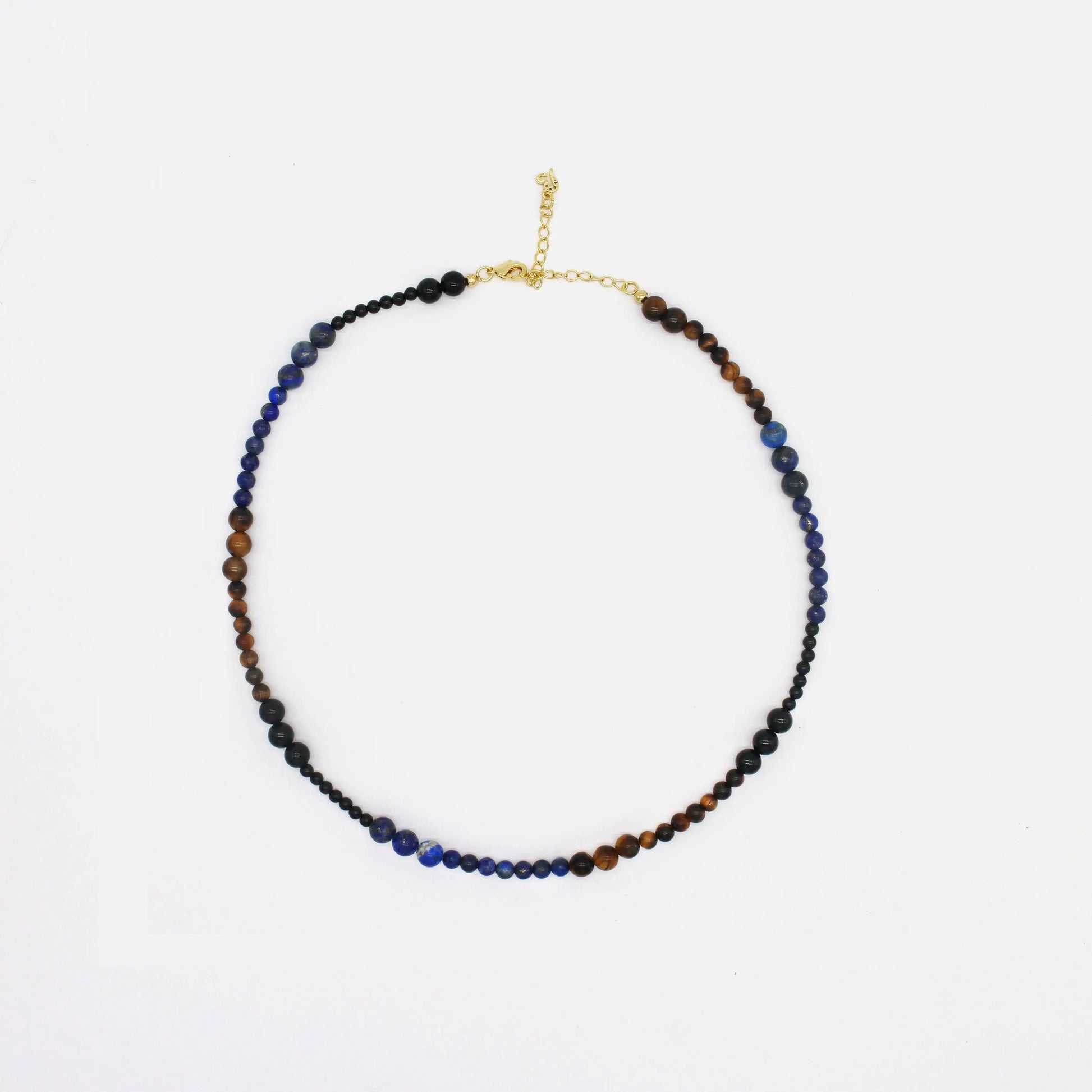 Triple Stone beaded necklace - Wander + Pray