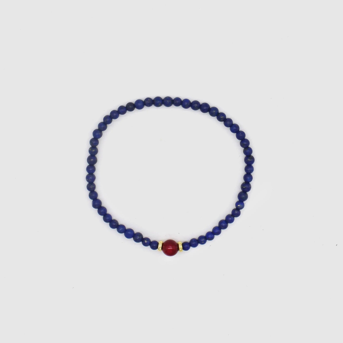 Classic lapis lazuli bracelet for Protection - Wander + Pray