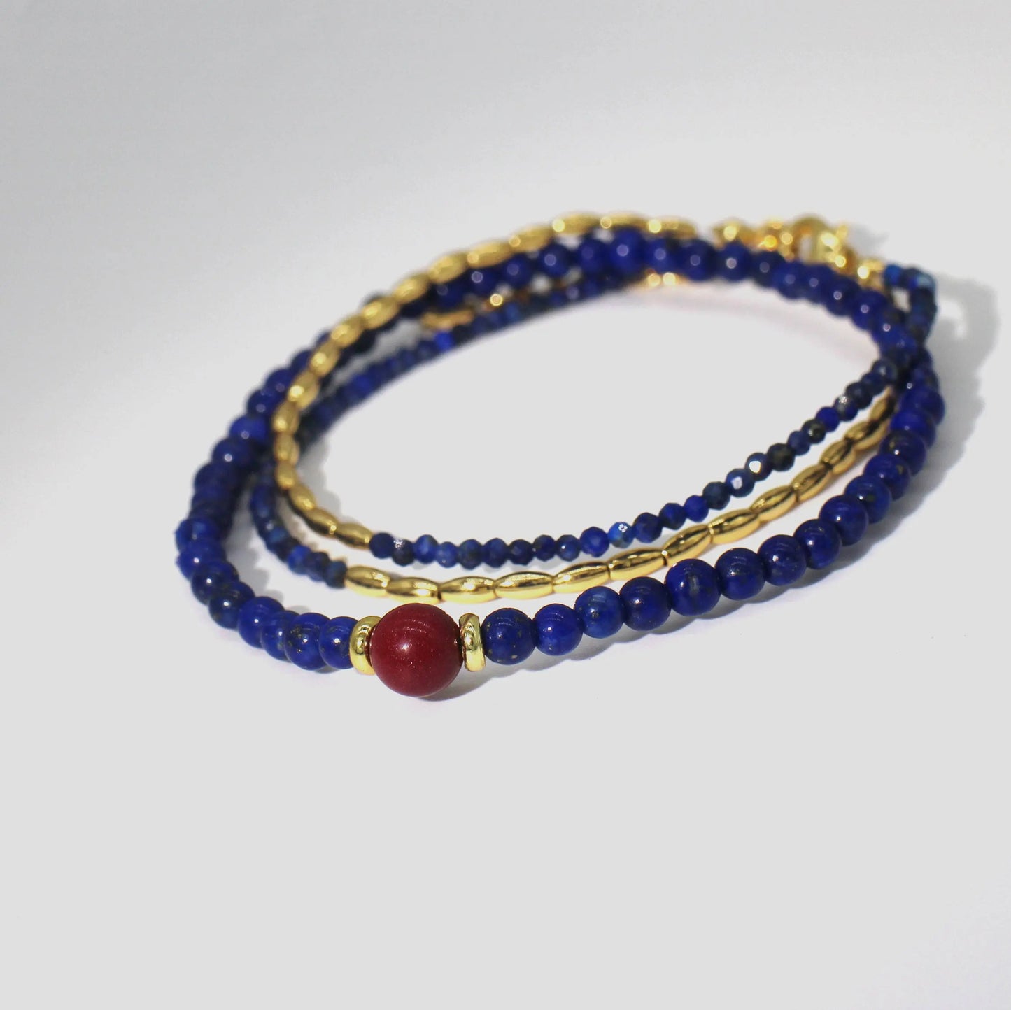 Classic lapis lazuli bracelet for Protection - Wander + Pray