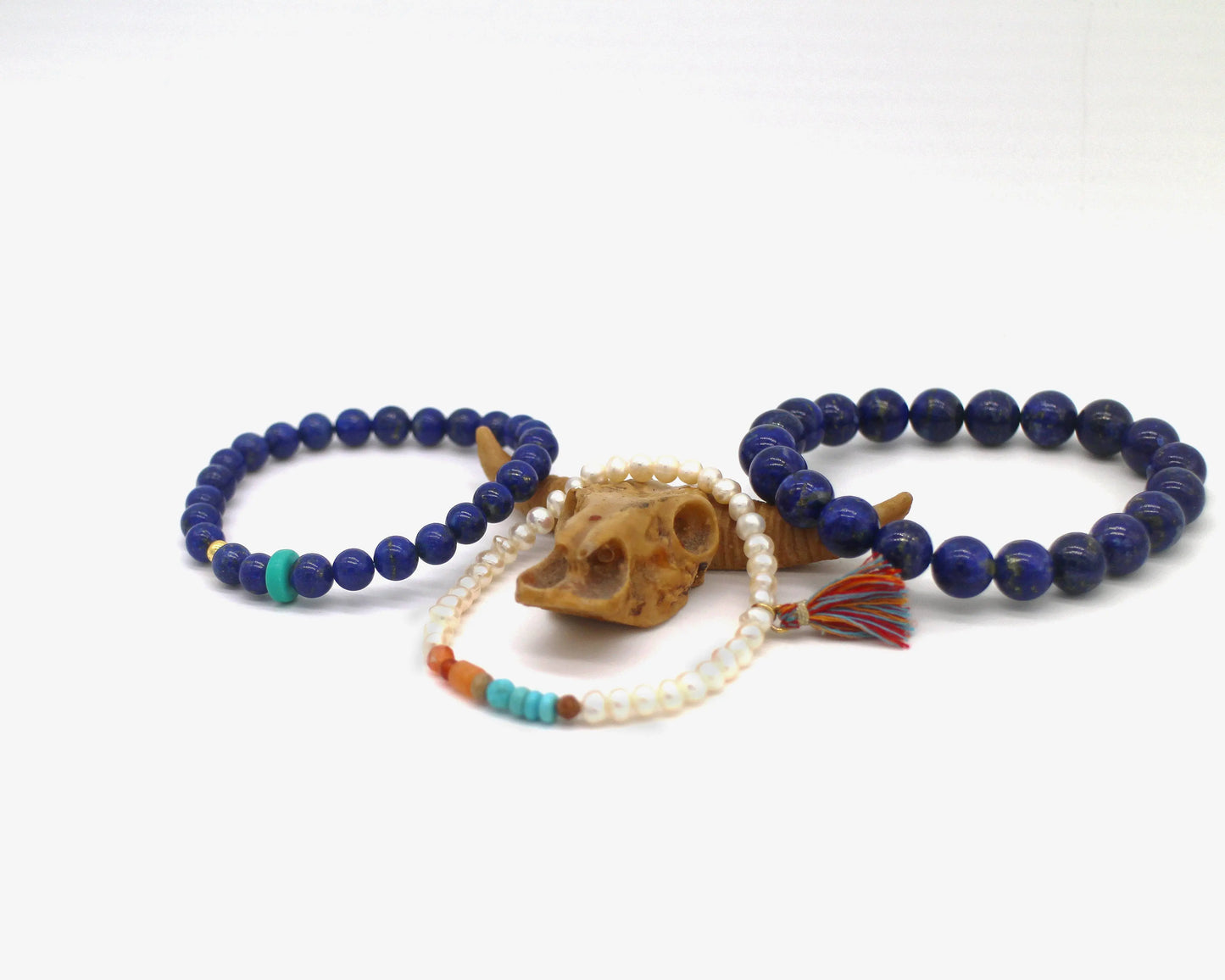 Lapis bracelet for Inner Peace - Wander + Pray