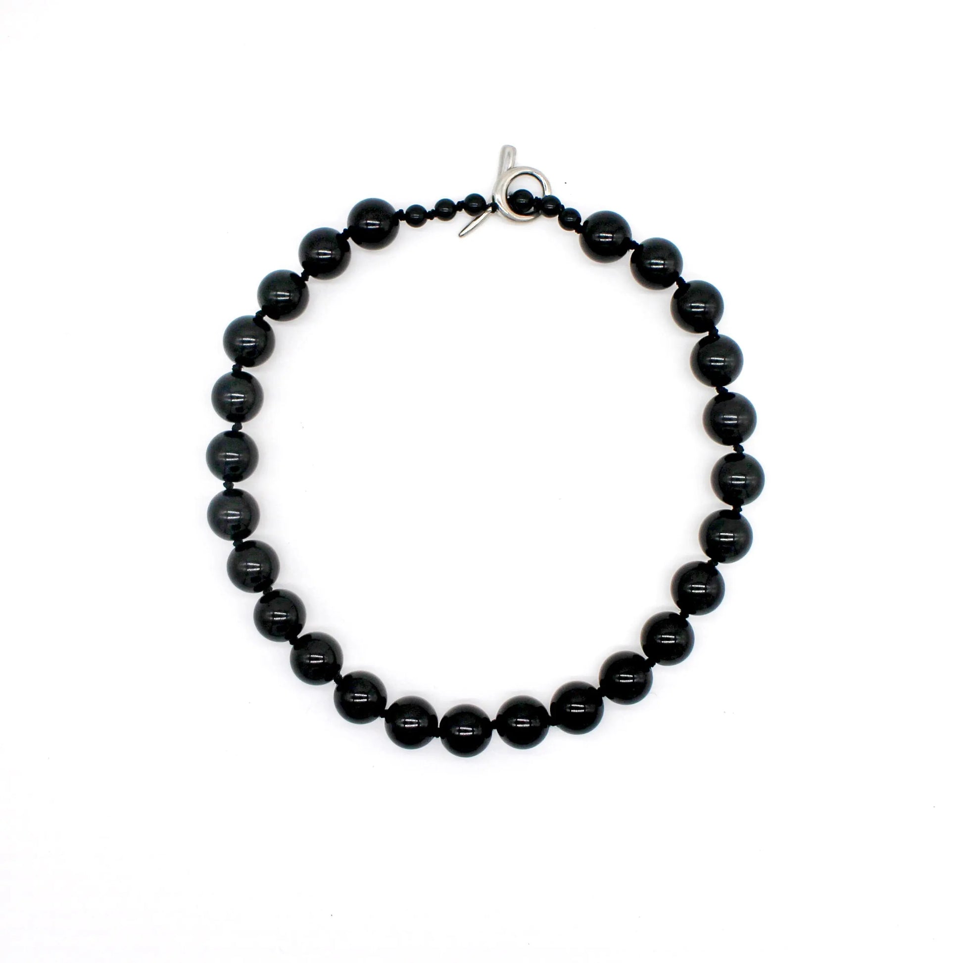 Black Agate Necklace for Grounding Wander + Pray