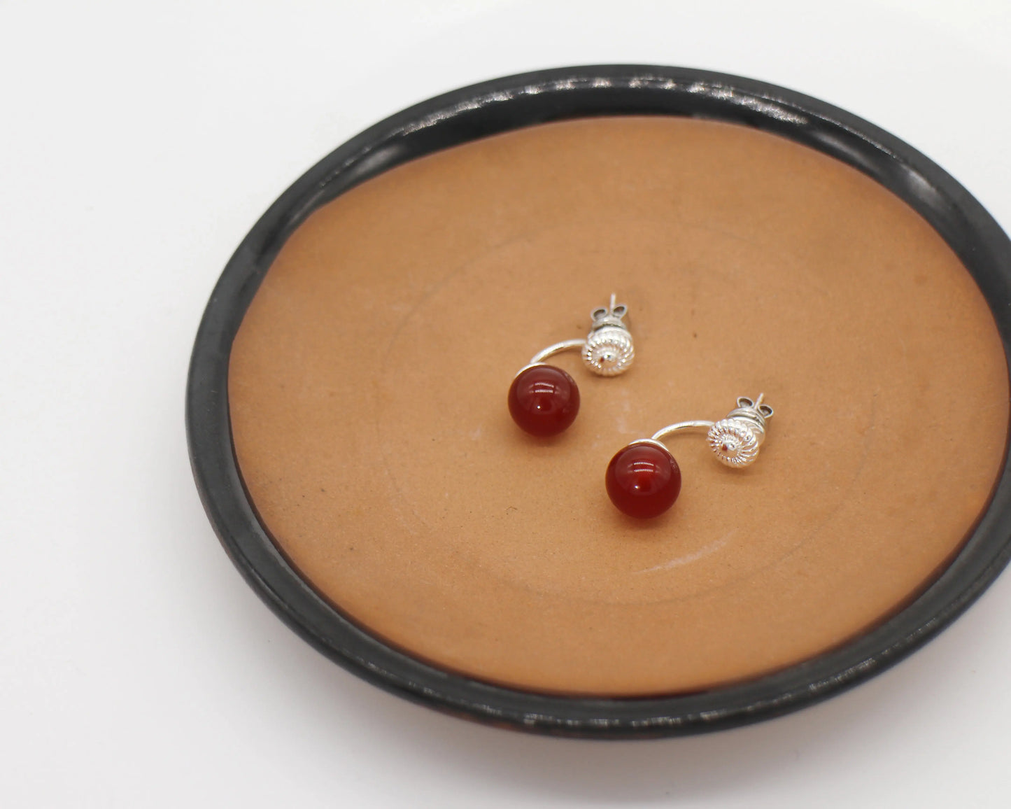 Red Agate drop earring - Wander + Pray