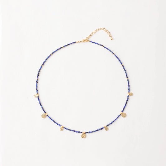 lapis lazuli Collar necklace - Wander + Pray