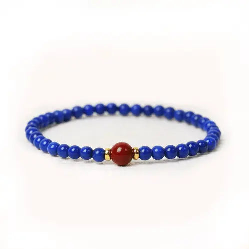 Classic lapis lazuli bracelet for Protection - Wander + Pray