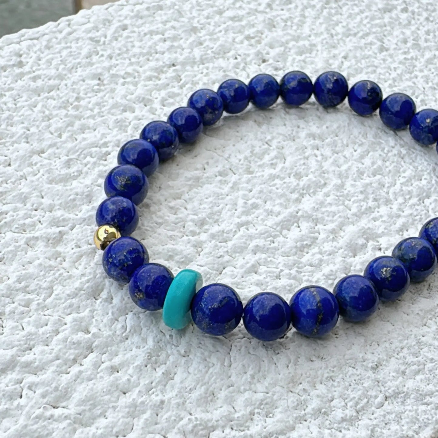 Fine Lapis Lazuli bracelet for Self-awareness - Wander + Pray